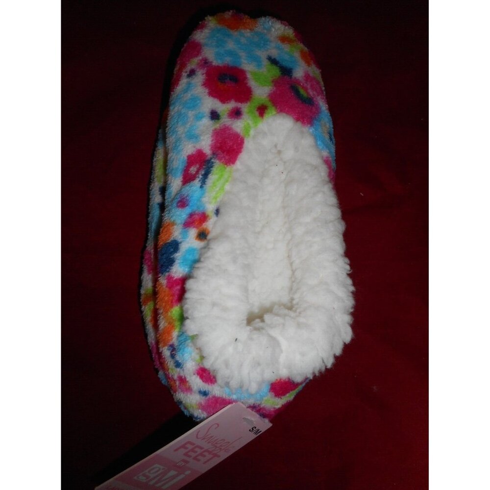 1 Pair Womens Snuggle Feet Non-Slip Slipper Size S/M 5-7 Soft Warm Slippers